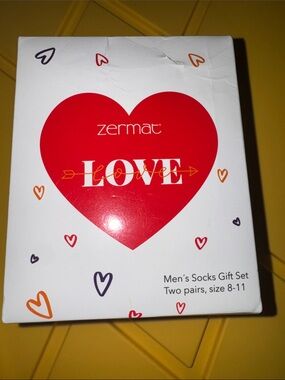 Zermat Men's Casual Socks Gift Set Heart Designs C1.B.2R